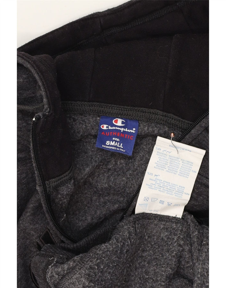 Pulover pentru bărbați CHAMPION, cu grafică, cu fermoar, bumbac cu pete mici, gri