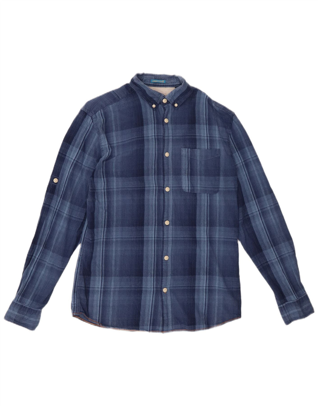 Cămașă de flanel pentru bărbați JACK & JONES, carouri albastre medii