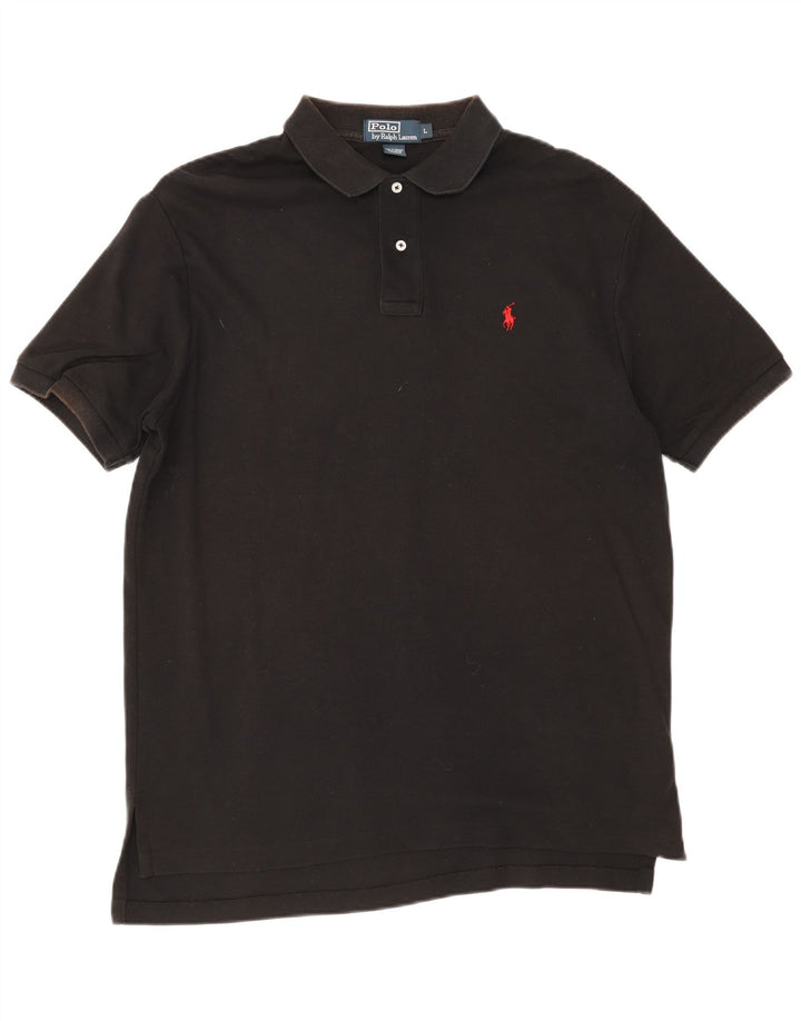 Cămașă Polo Ralph Lauren pentru bărbați, mare, negru, bumbac