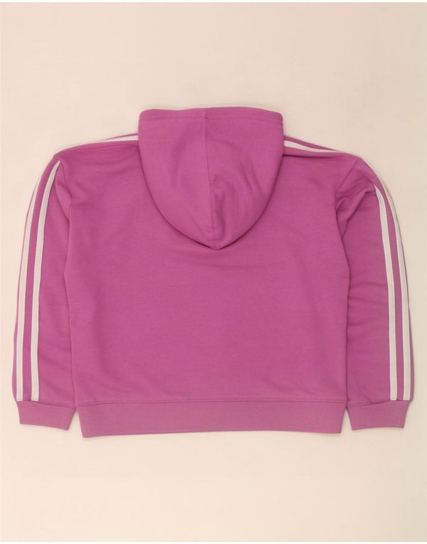 Pulover supradimensionat pentru femei Adidas, UK 12/14, bumbac roz mediu