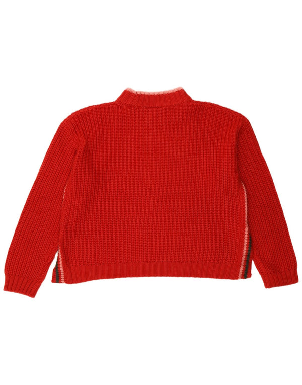 Pulover cu gât țestoasă supradimensionat pentru femei Ellesse UK 10 Small Red