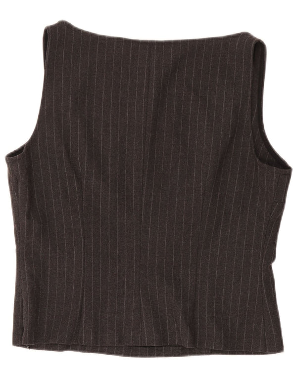 Top bluză fără mâneci pentru femei GAI MATTIOLO IT 48 XL gri cu dungi