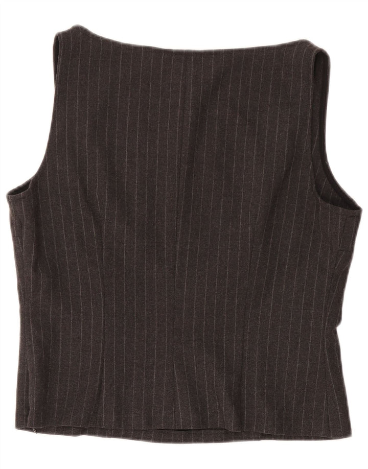 Top bluză fără mâneci pentru femei GAI MATTIOLO IT 48 XL gri cu dungi