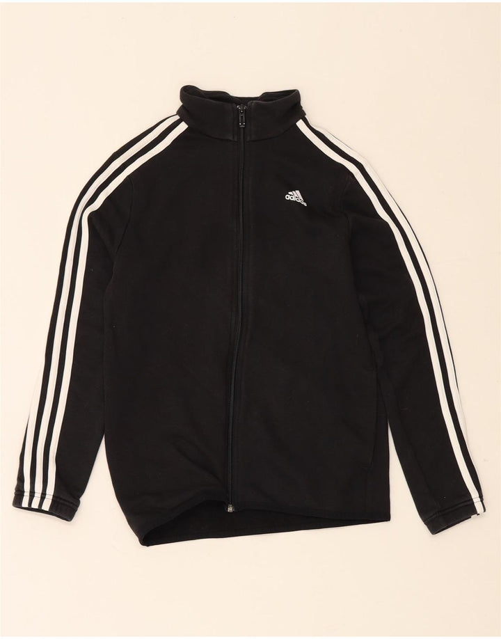 Jachetă de trening pentru băieți Adidas 11-12 ani, poliester negru