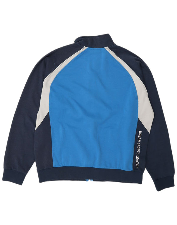 Jachetă de top pentru trening grafic Asics pentru bărbați 2XL, bumbac color bloc, albastru
