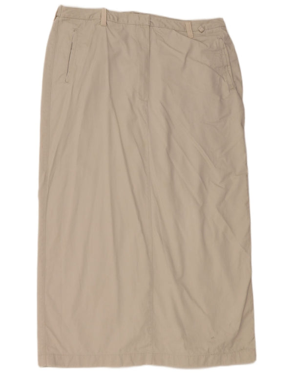 Marks & Spencer Womens High Waist Straight Skirt UK 20 2XL W36 Beige