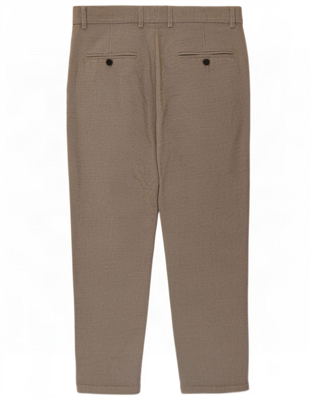 Pantaloni chino crop pentru bărbați Zara Mediu L31 L24 Maro Houndstooth