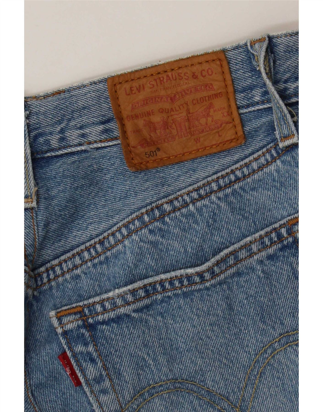 Blugi drepți distressed 501 Levi's pentru femei W26 L26 albaștri