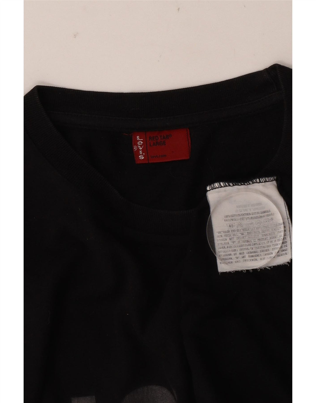 Bluză cu mânecă lungă Levi's pentru bărbați, bumbac negru