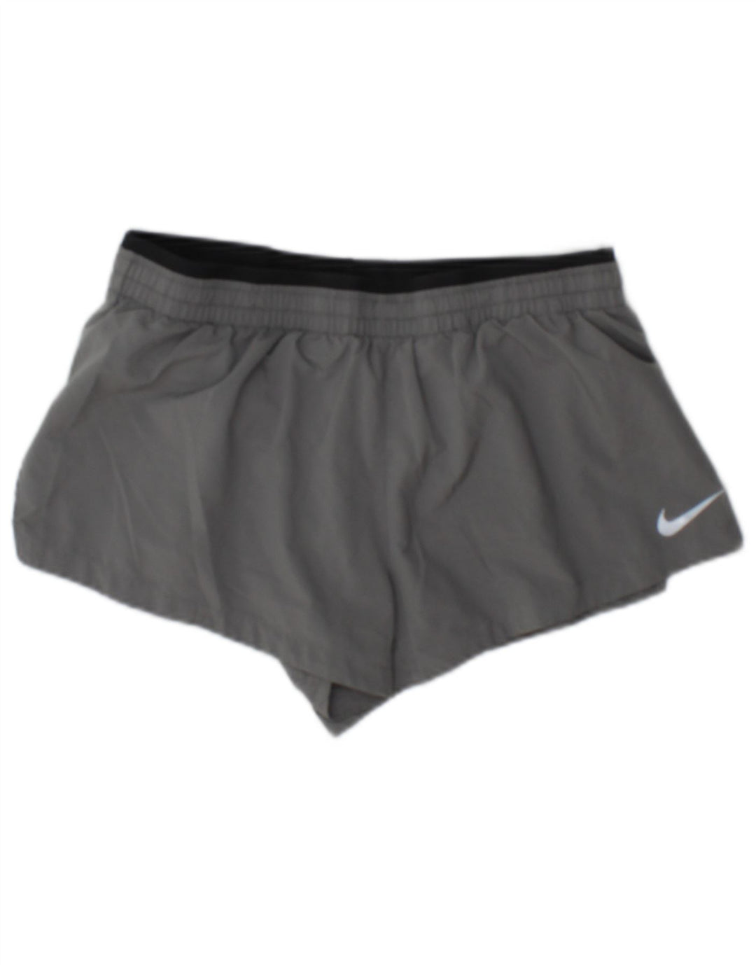 Pantaloni scurți sport Nike Dri Fit pentru femei UK 10 Small Gri Poliester