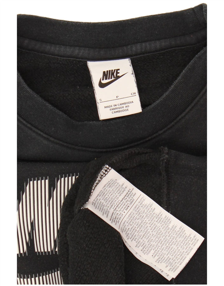 Hanorac grafic pentru bărbați Nike Pulover mic, negru, bumbac