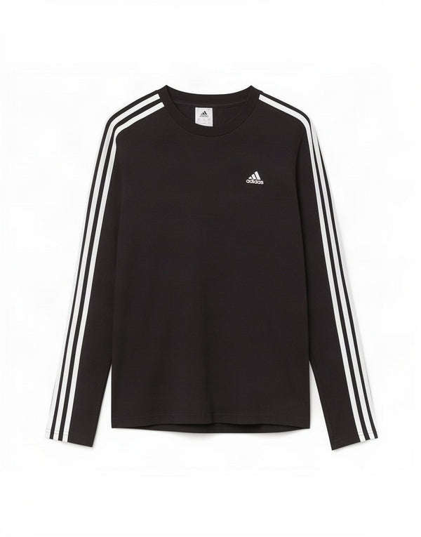 Adidas pentru femei Top cu mânecă lungă UK 8/10 Small Black Bumbac