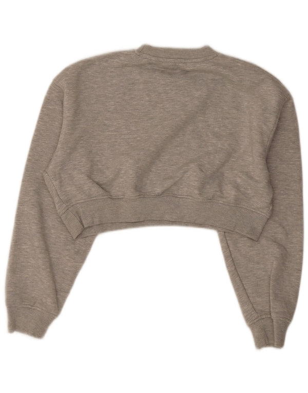 Pulover crop pentru femei Zara UK 14 Poliester mediu gri