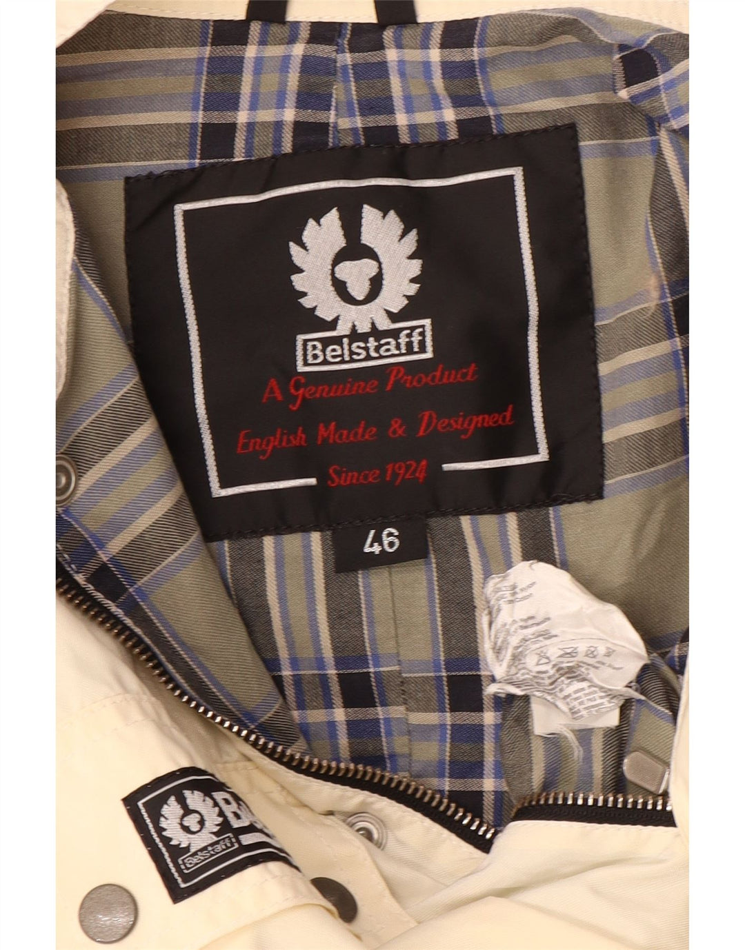 Gilet BELSTAFF pentru bărbați, IT 46, mic din nailon alb