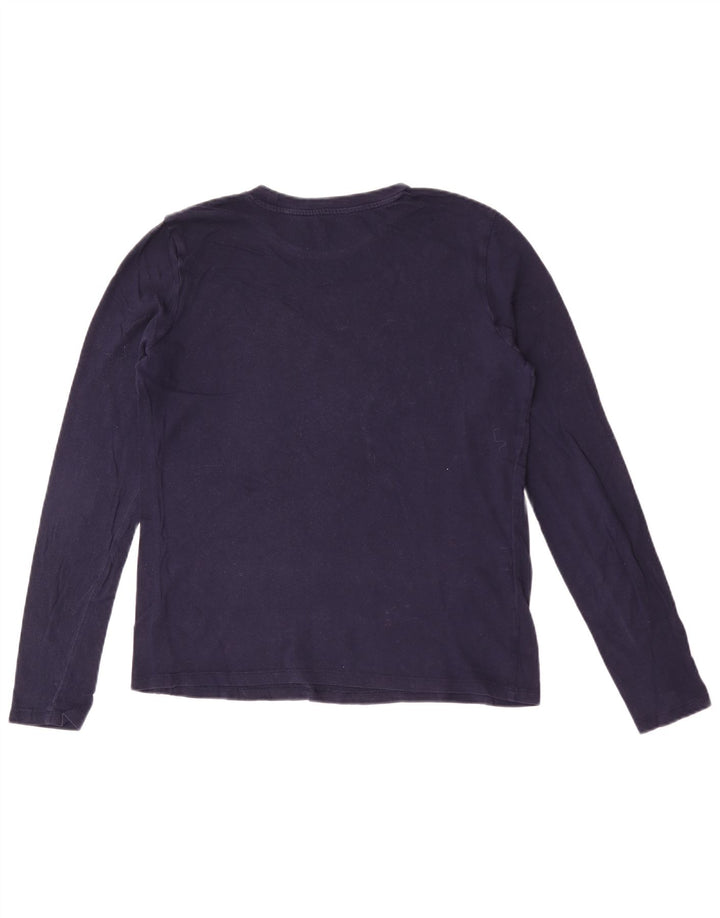 Top cu grafic pentru femei Gap cu mânecă lungă UK 14 Medium Bleumarin