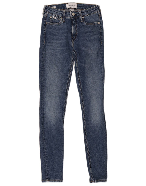 Blugi skinny pentru femei Calvin Klein W25 L30 albastru