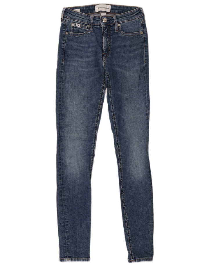 Blugi skinny pentru femei Calvin Klein W25 L30 albastru