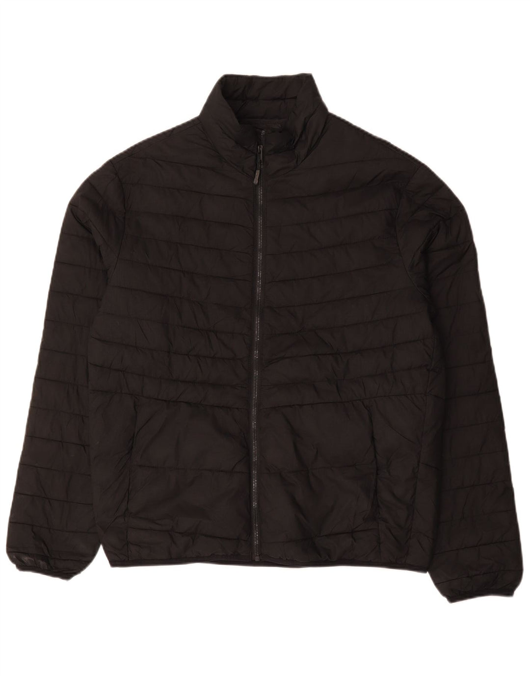 Jack & Jones Jachetă Căptușită pentru bărbați UK 40 Poliester negru mare