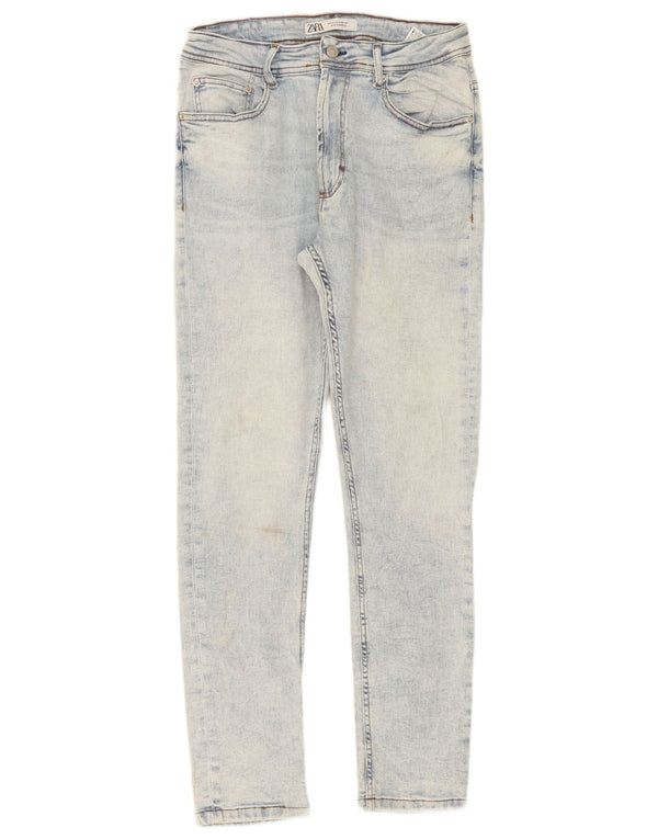 Blugi skinny pentru bărbați Zara EU 44 Large W34 L31 Blue Bumbac