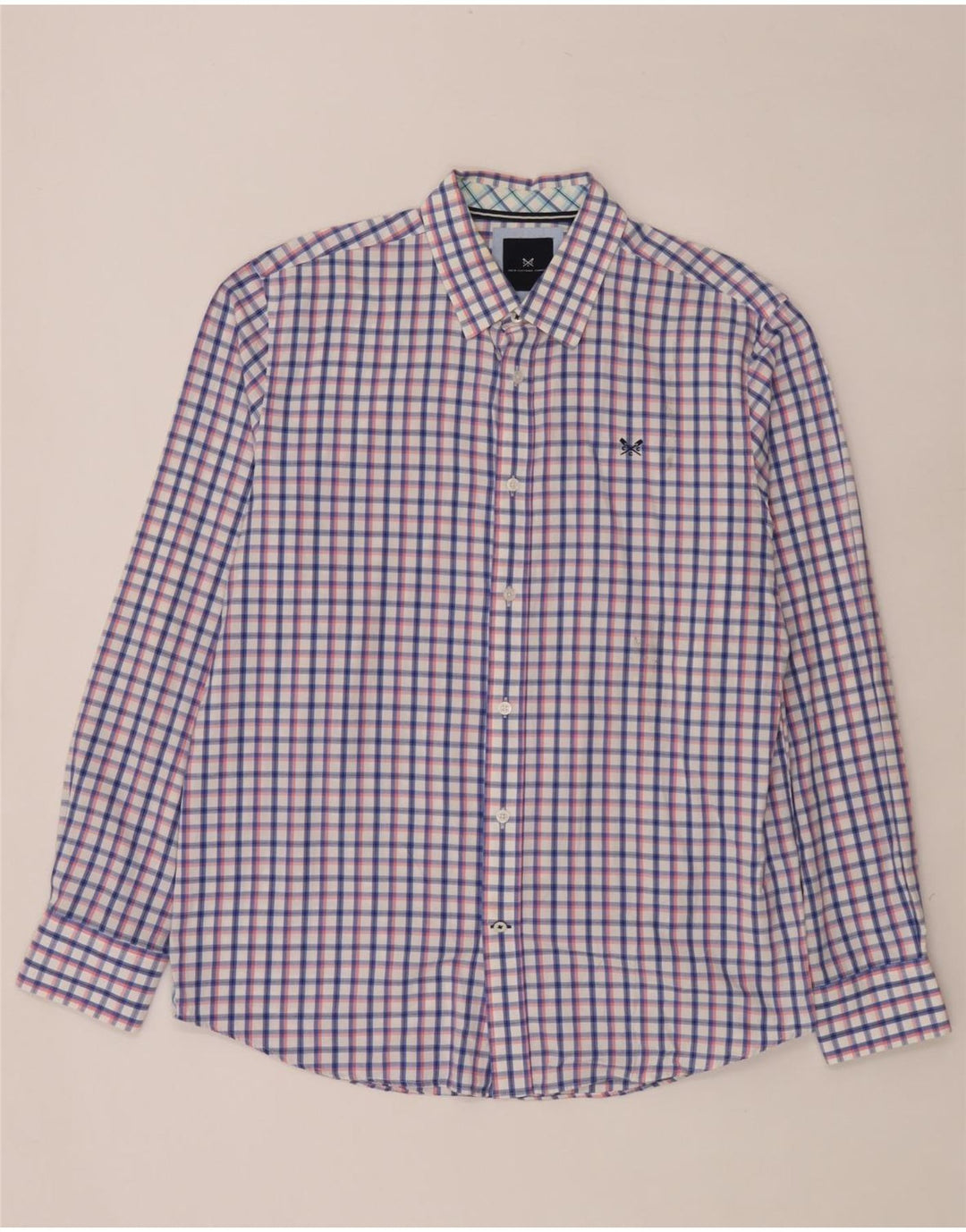Crew Clothing Cămașă clasică pentru bărbați cu carouri mari, multicolore