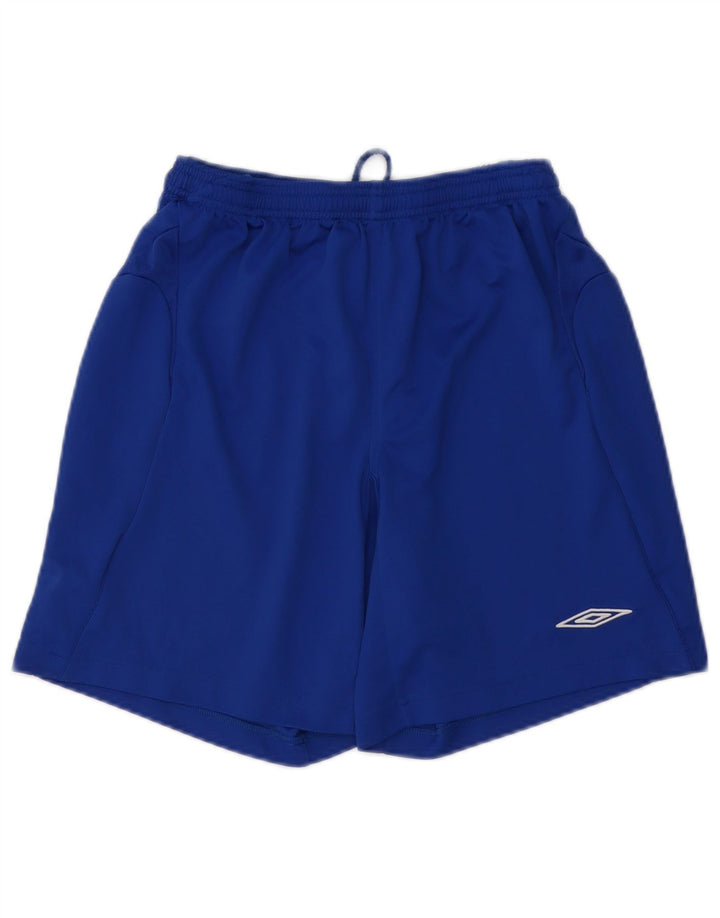 Pantaloni scurți sport Umbro pentru bărbați, poliester albastru mediu
