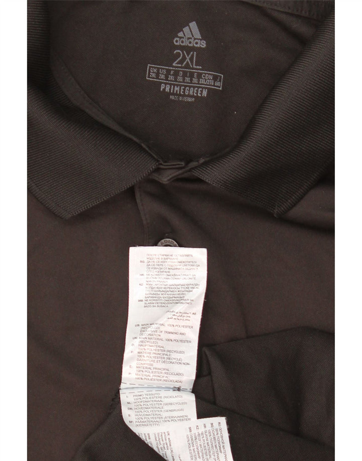 Tricou polo pentru bărbați ADIDAS 2XL poliester negru