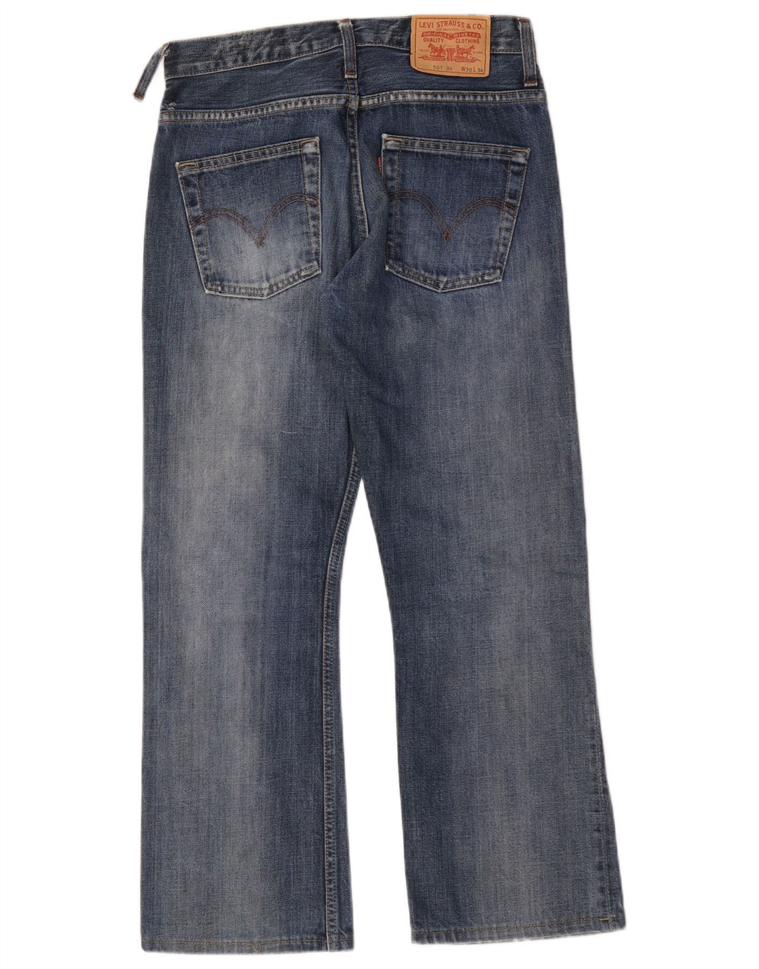 Blugi pentru bărbați Levi's 507 Bootcut W30 L28 Bumbac albastru