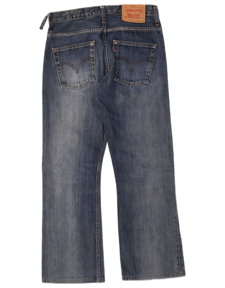 Blugi pentru bărbați Levi's 507 Bootcut W30 L28 Bumbac albastru