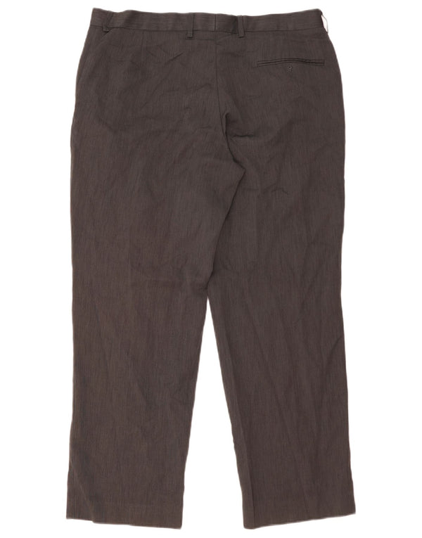 Marks & Spencer Pantaloni de costum drepți croiți pentru bărbați L36 L29 gri