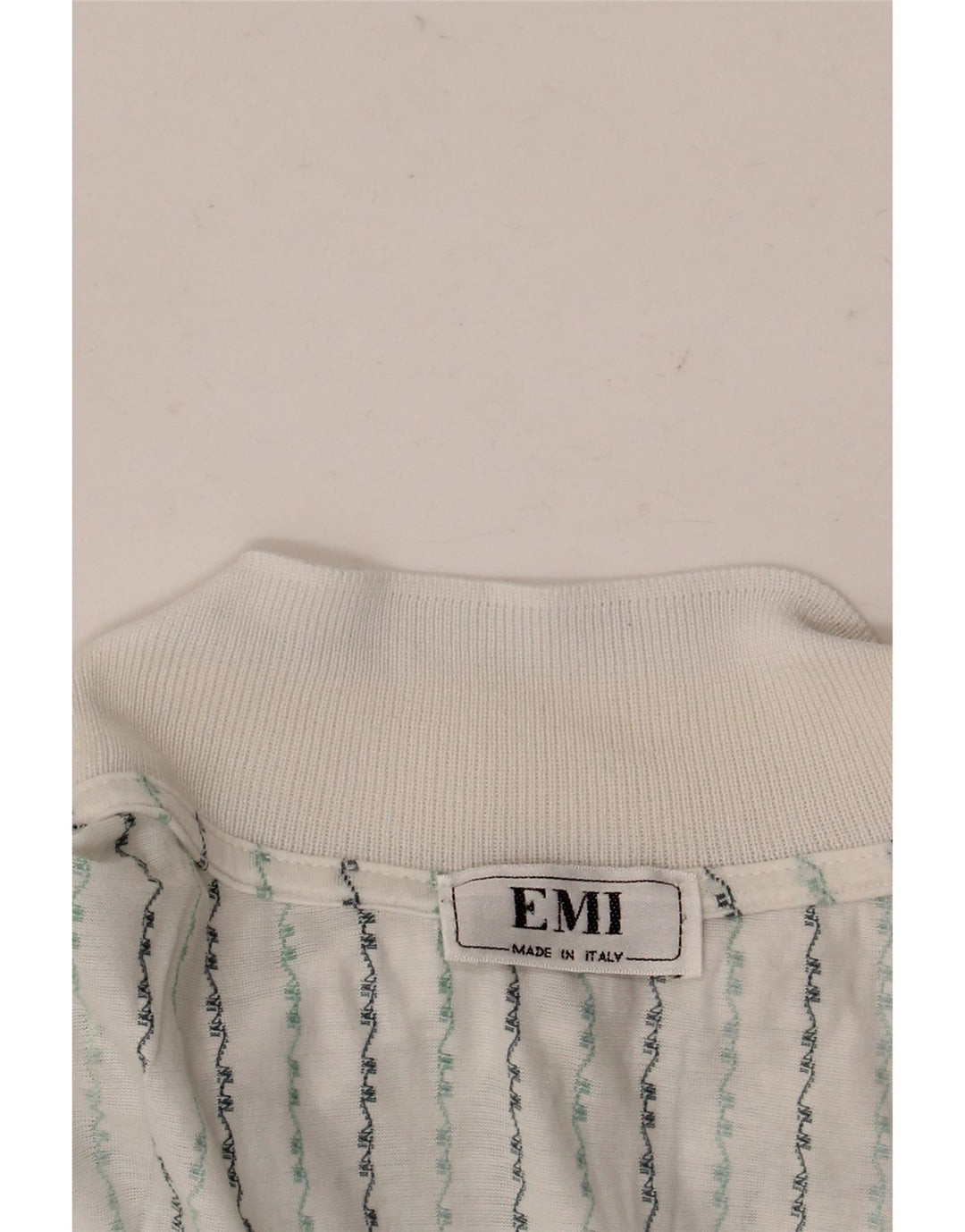 Tricou polo vintage pentru bărbați XL cu dungi albe