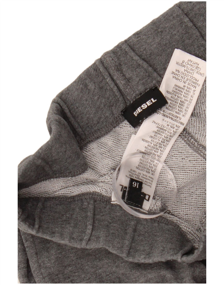DIESEL Băieți Trening Pantaloni Joggeri 15-16 Ani Gri Bumbac
