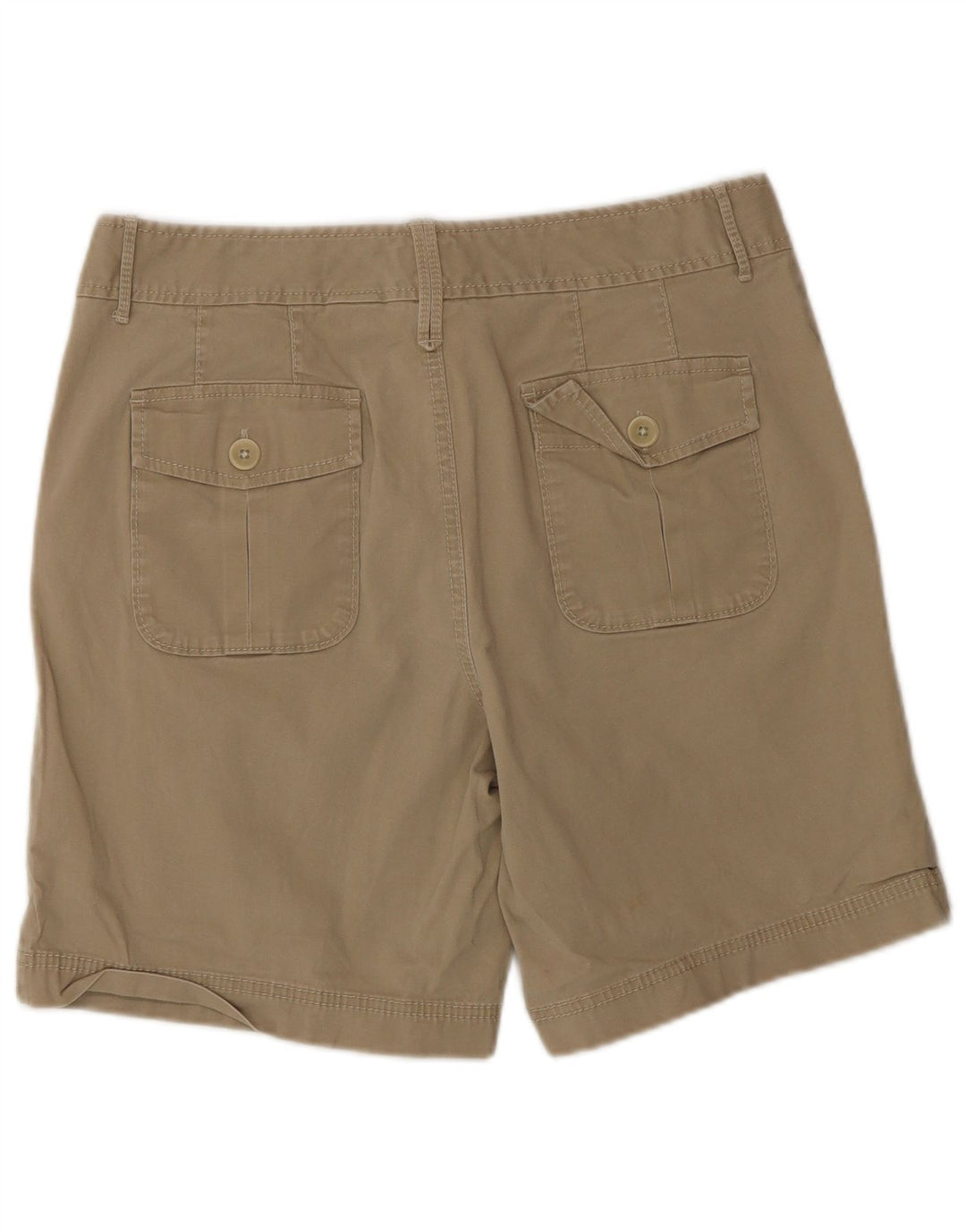 Eddie Bauer pentru femei Mercer Fit Cargo Pantaloni scurți US 10 Large W32 Beige Bumbac