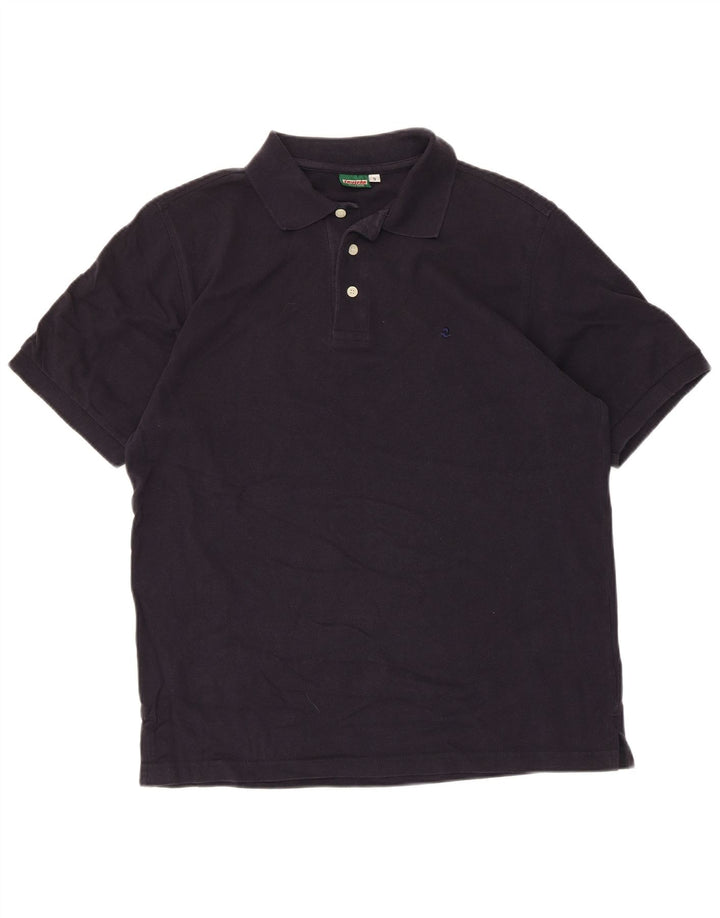 Tricou polo Invicta pentru bărbați, bumbac, albastru bleumarin