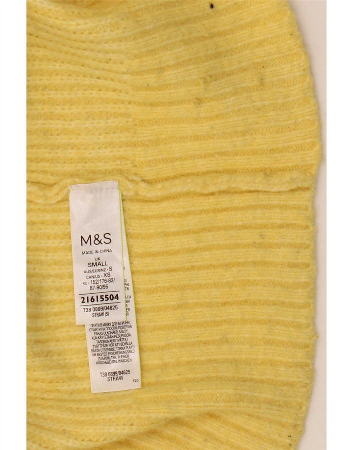 Pulover cu gât țestoasă pentru femei Marks & Spencer UK 10 Mic Galben