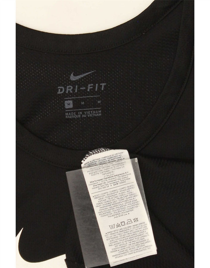Vestă grafică Nike Dri Fit pentru bărbați, poliester mediu negru