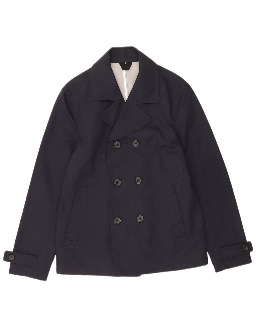 Palton pentru bărbați Marks & Spencer UK 38/40 Bumbac mic, albastru bleumarin