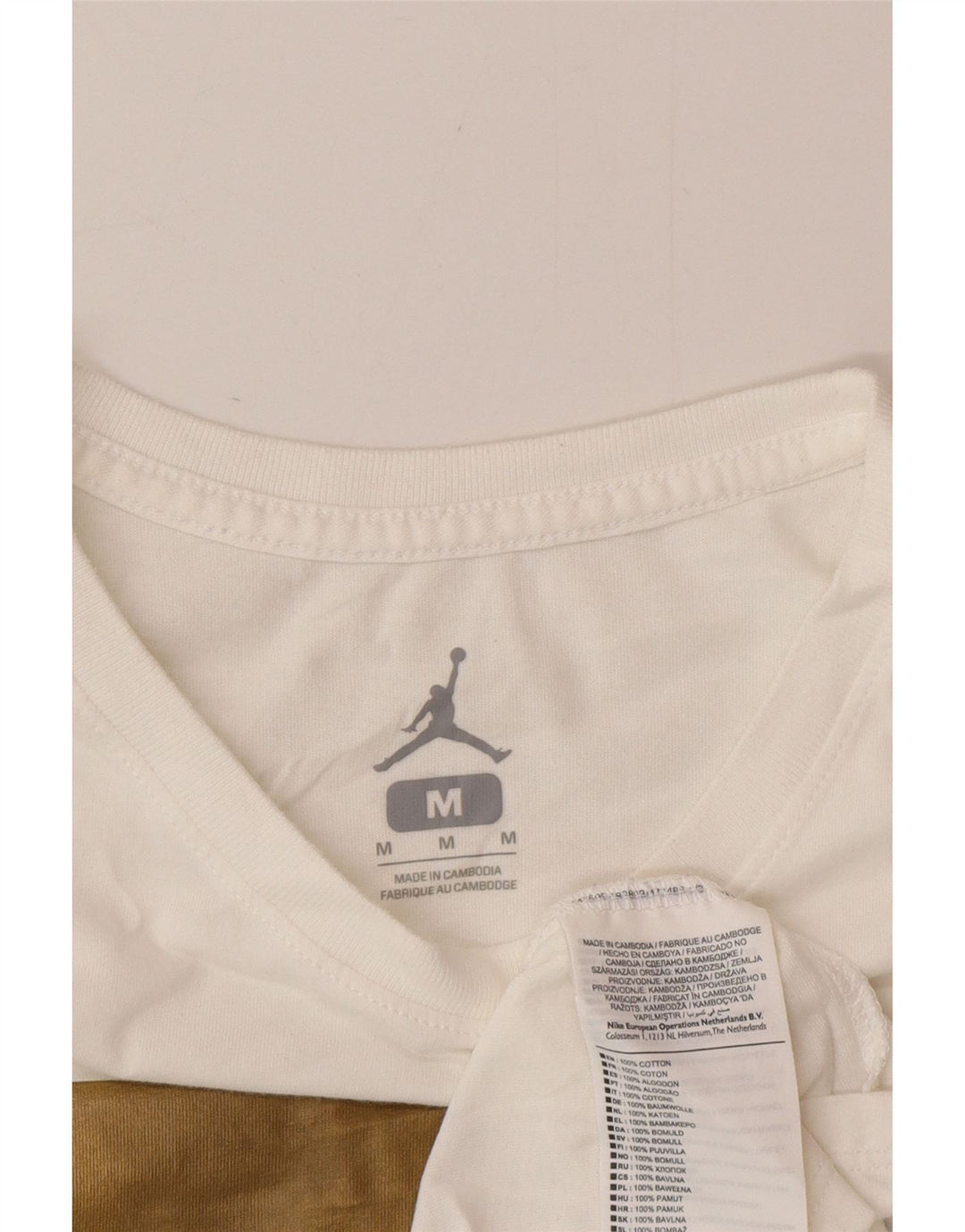 Tricou grafic Jordan pentru bărbați Top, mediu alb, bumbac