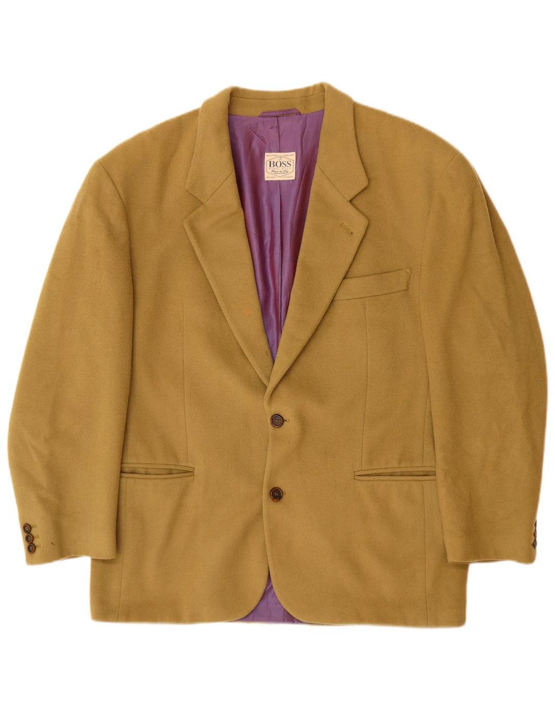 Blazer pentru bărbați HUGO BOSS cu 2 nasturi EU 52 XL Lână bej