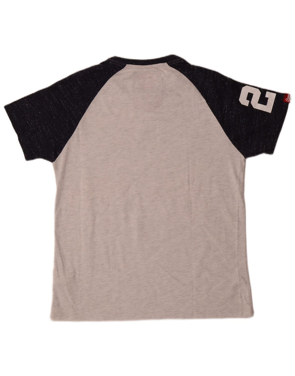 Tricou grafic pentru bărbați Superdry Top XL, gri, bumbac color bloc