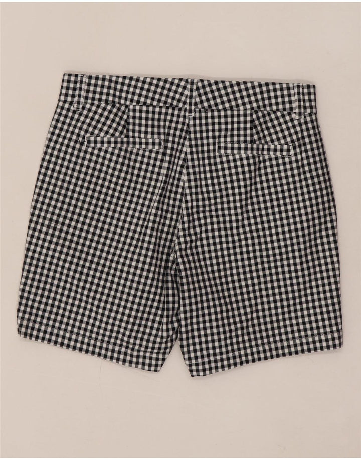 Pantaloni scurti chino pentru femei J. CREW US 6 Medium W30, bumbac vichy negru