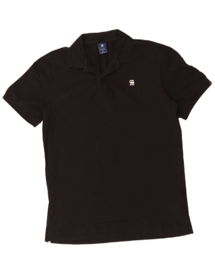 Tricou polo G-Star pentru bărbați, bumbac mediu negru