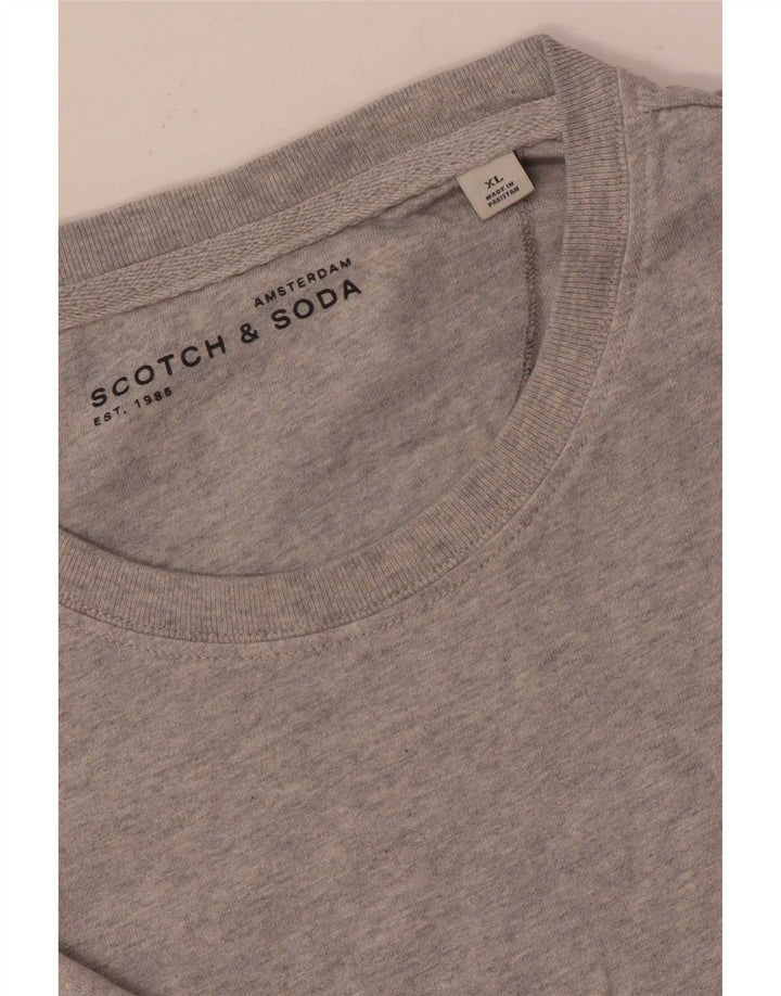Tricou pentru bărbați Scotch & Soda Top XL Gri pete