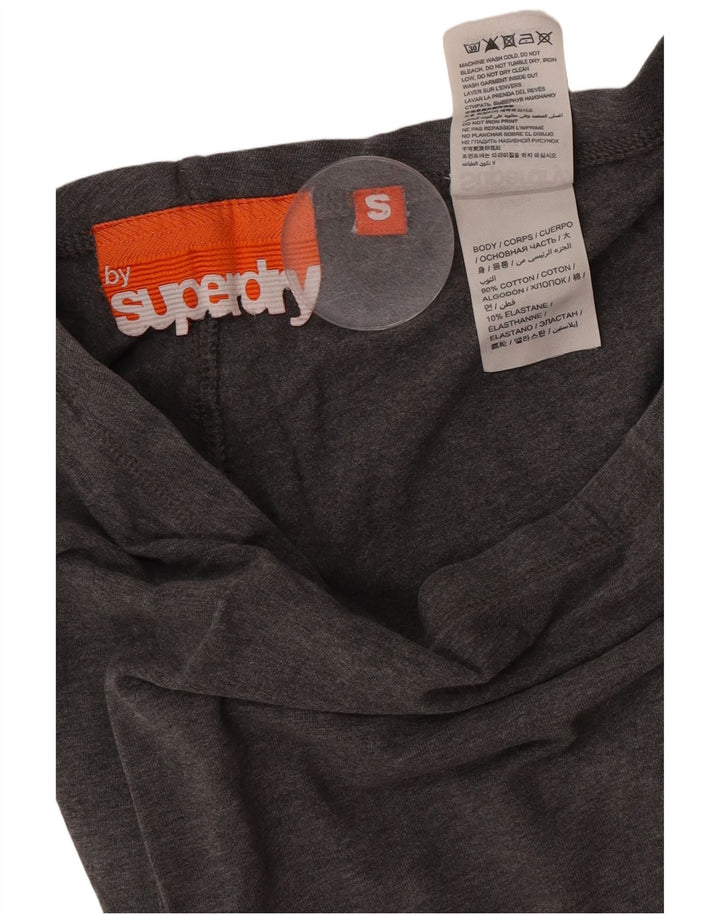 Leggings cu grafica pentru femei Superdry UK 8, bumbac gri mic