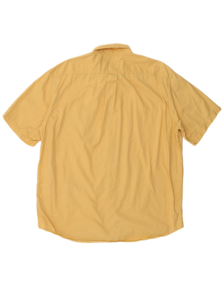 Cămașă cu mânecă scurtă pentru bărbați Eddie Bauer, bumbac galben mare