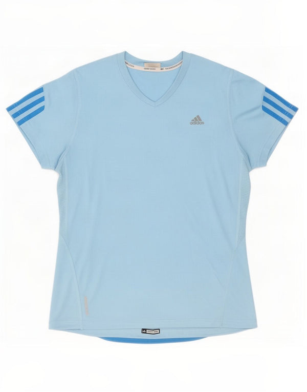 Tricou adidas Climacool pentru femei, UK 18 XL, poliester albastru