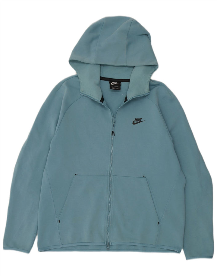 Pulover Nike pentru bărbați, cu fermoar, bumbac, mare, albastru