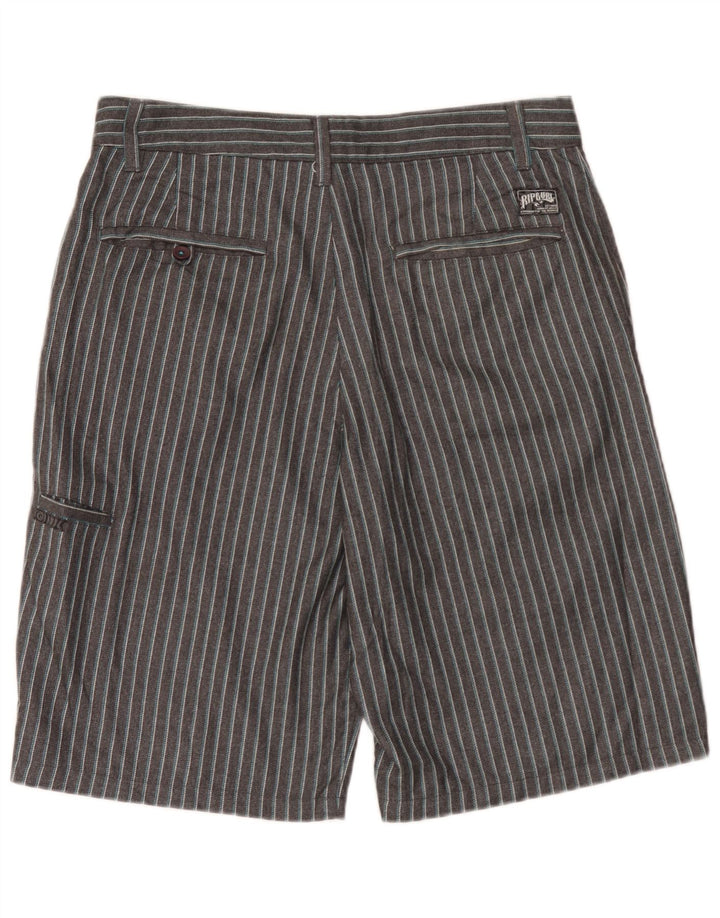 Pantaloni scurți chino pentru bărbați Rip Curl W32 Poliester cu dungi gri medii