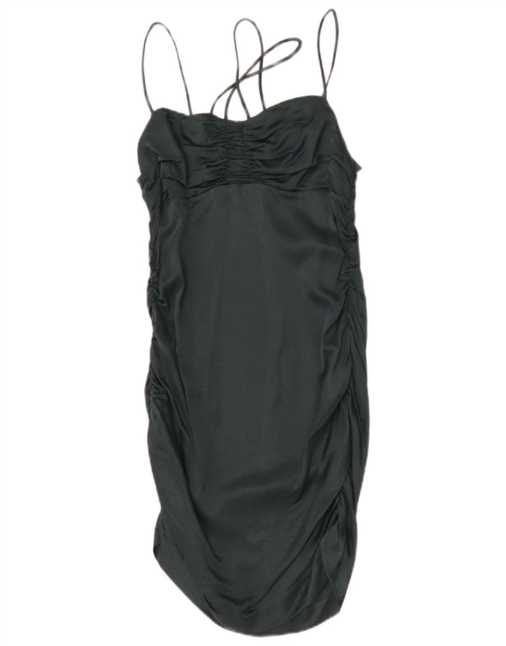 Rochie pentru femei Zara UK 12 Medium Green Viscose
