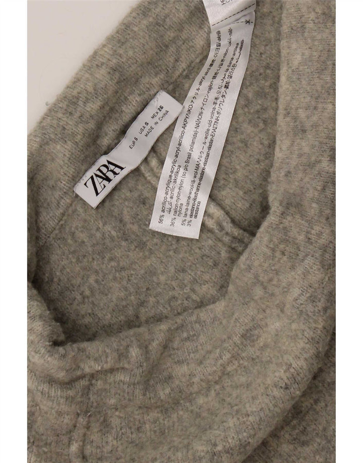 Set 2 bucăți supradimensionat tricot pentru femei Zara UK 10 mic, gri acrilic