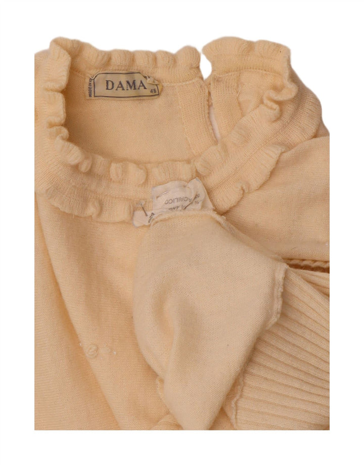 Pulover Dama cu gât de barcă pentru femei IT 46 Large Angora alb